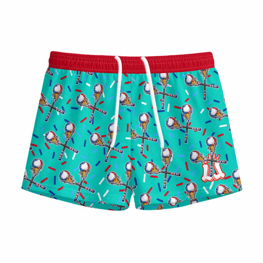 Youth Patriotic Lacrosse Shorts - Ice Cream Drip