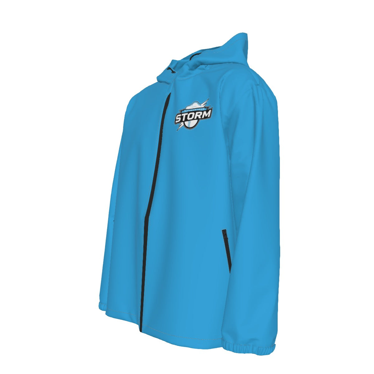 Adult Unisex Storm Full Zipper Windproof Jacket - Blue Edition (Not Personalized)