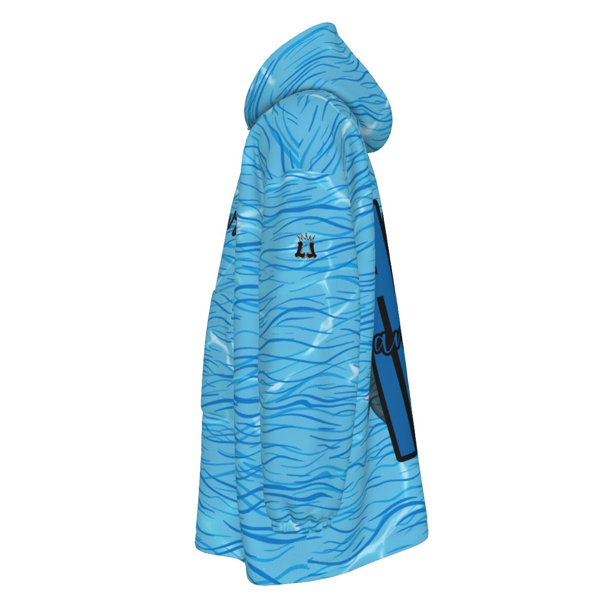 All-Over Print Unisex Sherpa Fleece Hoodie Blanket