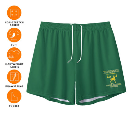 Teen/Adult Warriors Cheer Mesh Shorts - Green Edition (no inner liner)