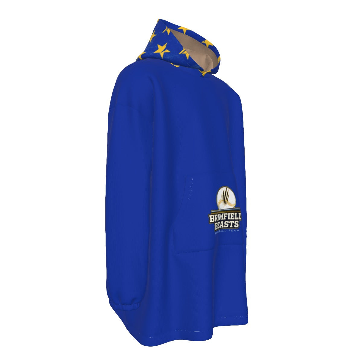 Adult Brimfield Beasts Blanket Hoodie- Blue Flag Edition