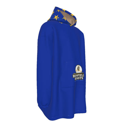 Adult Brimfield Beasts Blanket Hoodie- Blue Flag Edition