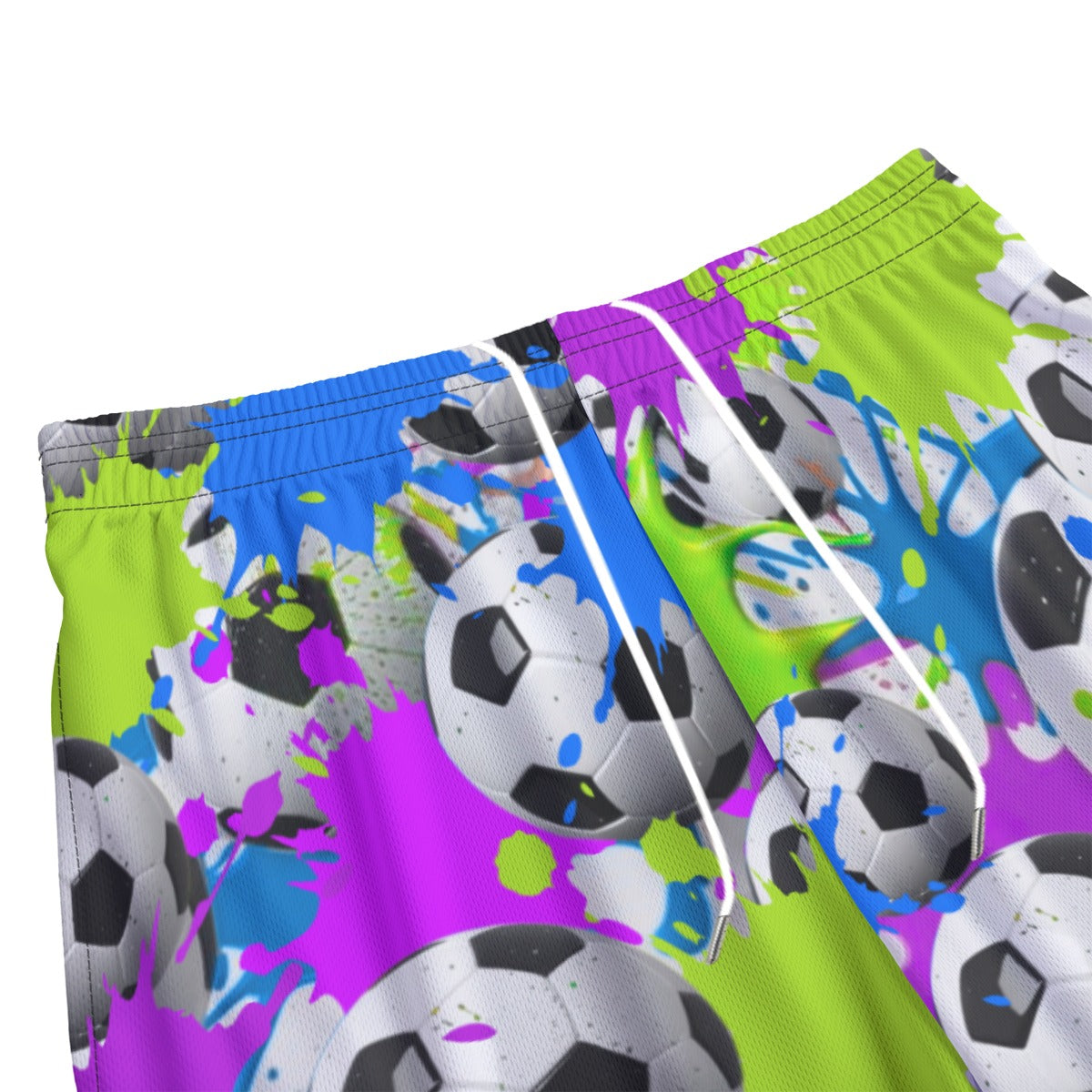 All-Over Adult Unisex Soccer Shorts: Soccer Splash