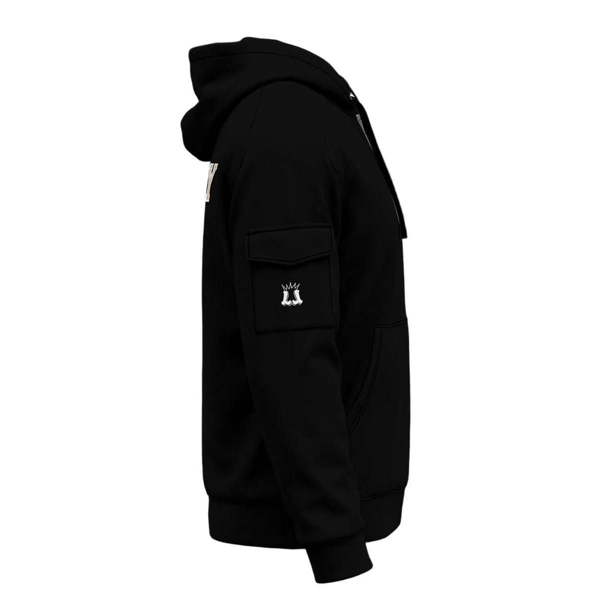 Adult Brimfield Inferno 1/4 Zip Pull Over Hoodie, Black (Personalized)