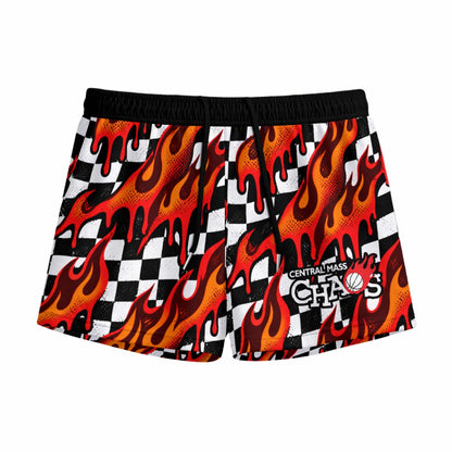 Youth CMC Checked Fire Mesh Shorts