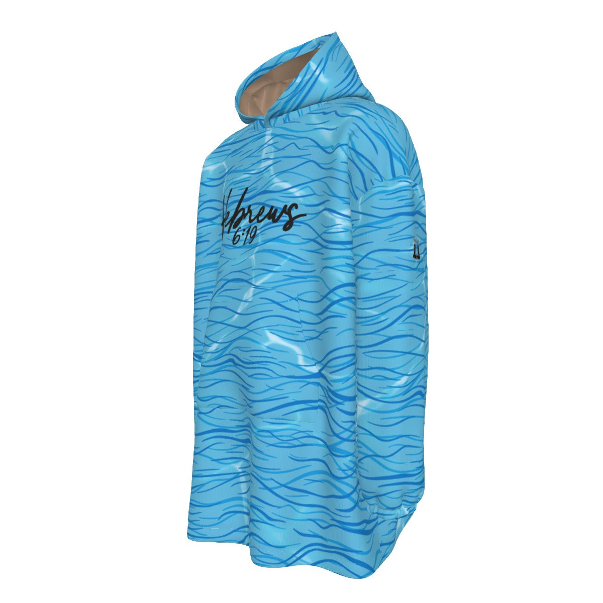 All-Over Print Unisex Sherpa Fleece Hoodie Blanket