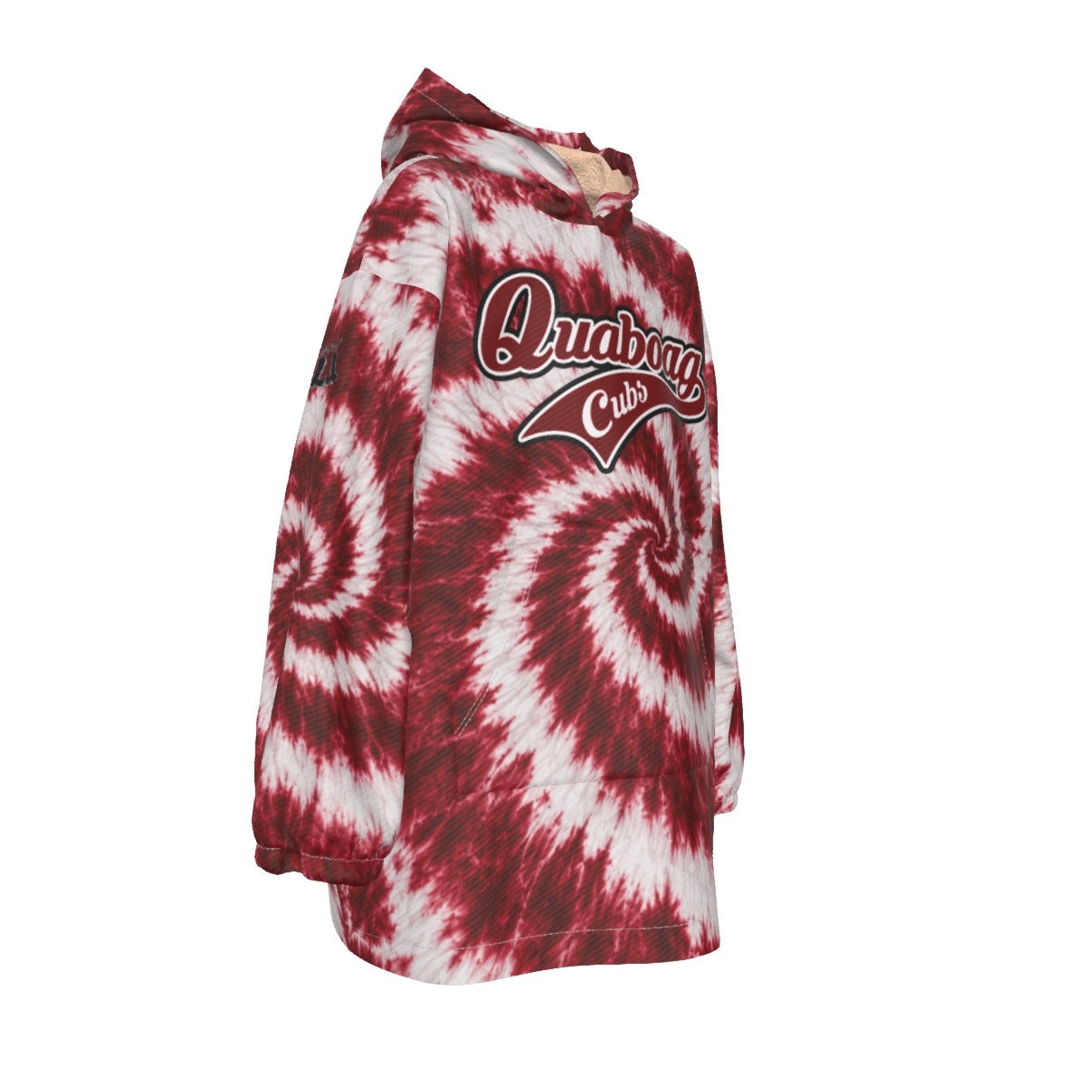 Youth Quaboag Baseball Tie-Dye Blanket Hoodie