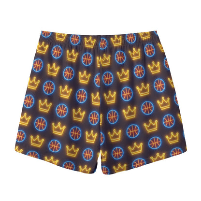 All-Over Print Basketball Dunk-King Shorts