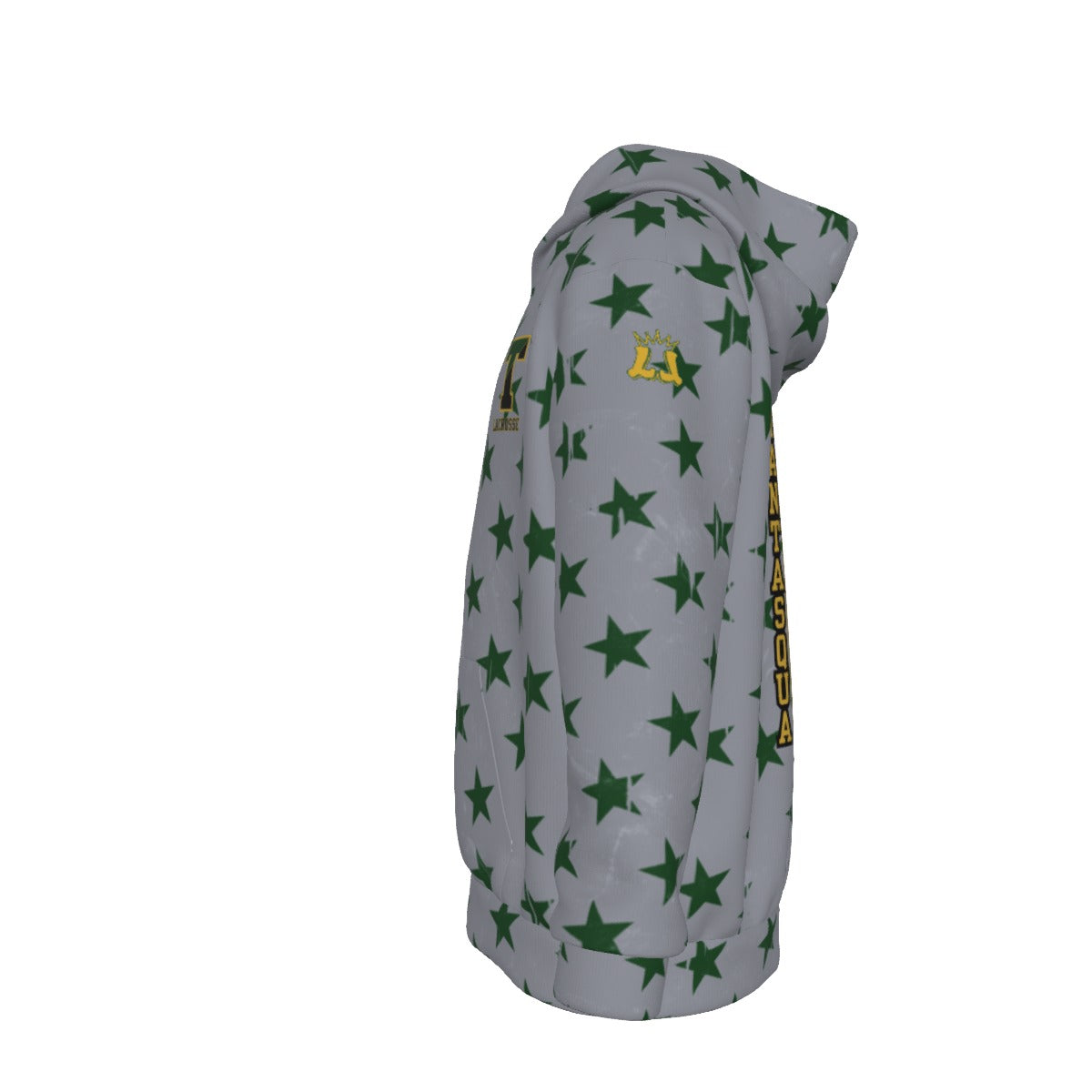 Youth TRYLAX Gray Flag and Stars Hoodie- Girl's Edition (Non-Personalized)