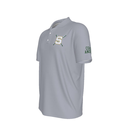 Men's Sturbridge Little League UV Protection Polo - Coach's Gray Edition (Personalized)