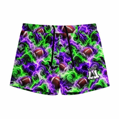 Youth Halloween Football Mesh Shorts