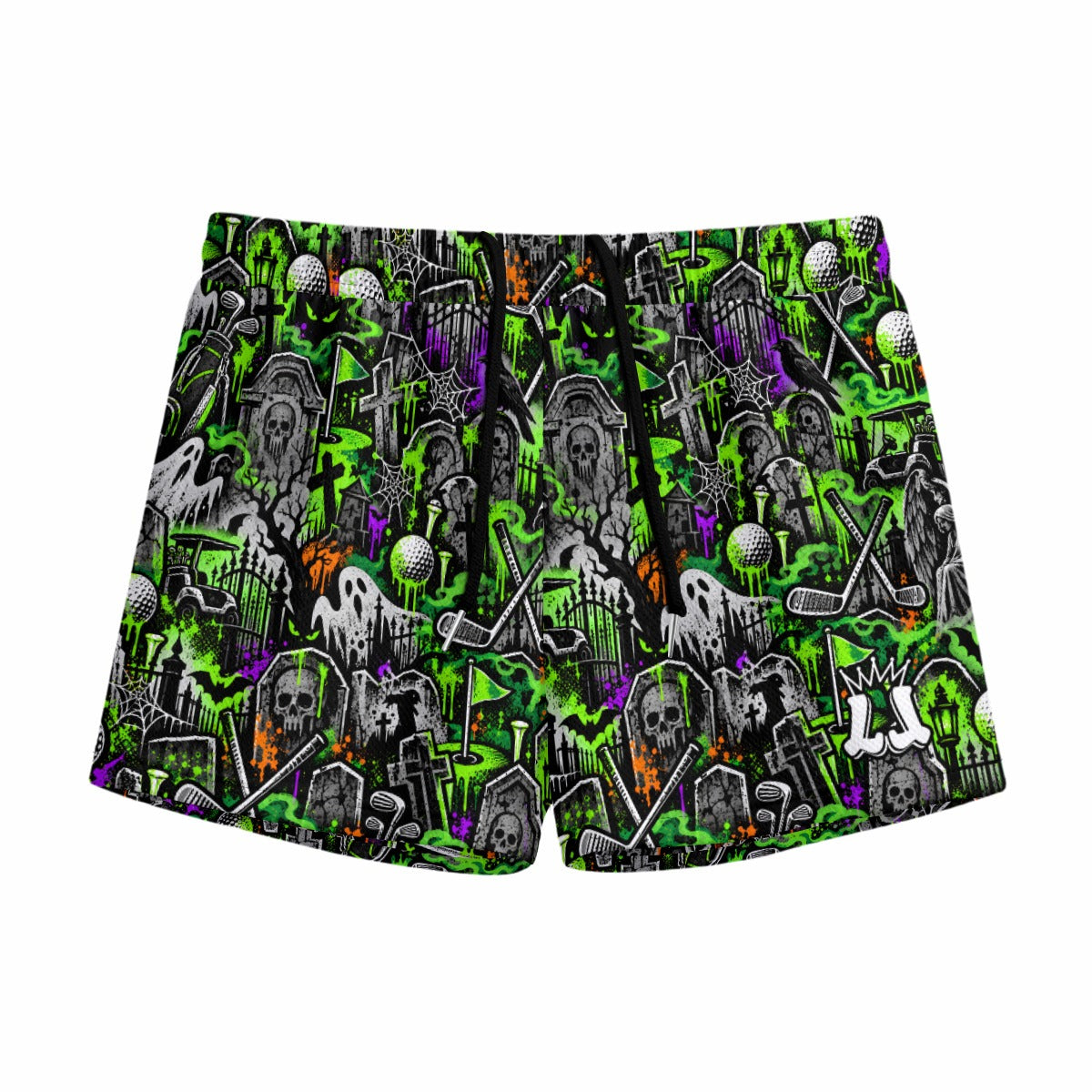 Youth Graveyard Graffiti Halloween Shorts