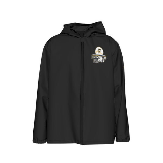 Youth Brimfield Beasts Waterproof/Windproof Jacket - Black Edition