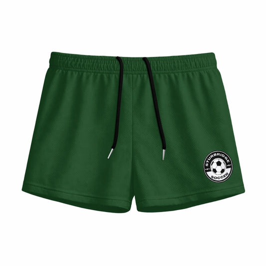 Youth Sturbridge Soccer Shorts (Loose Fit, Green)