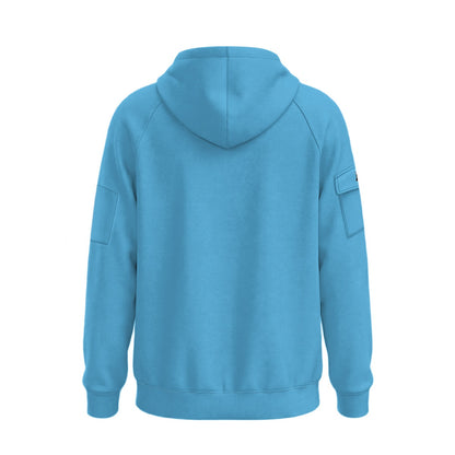 Storm Unisex Adult Half-Zip Hoodie (Blue, Non-Personalized)