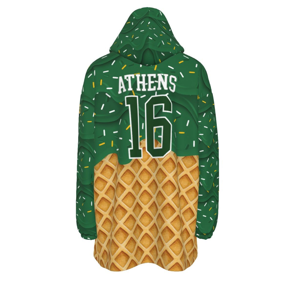 Adult Sturbridge Soccer Sherpa Fleece Hoodie Blanket Drip Edition (Personalization Available)