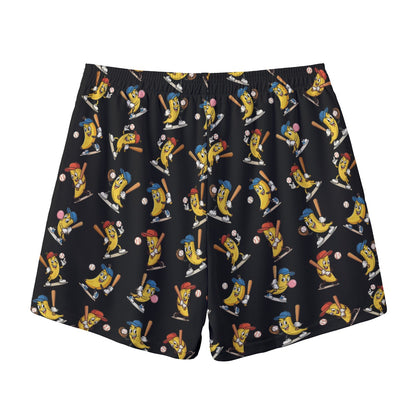 Adult Unisex Baseball Go Bananas Mesh Shorts