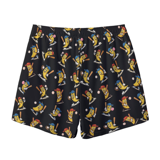 Adult Unisex Baseball Go Bananas Mesh Shorts