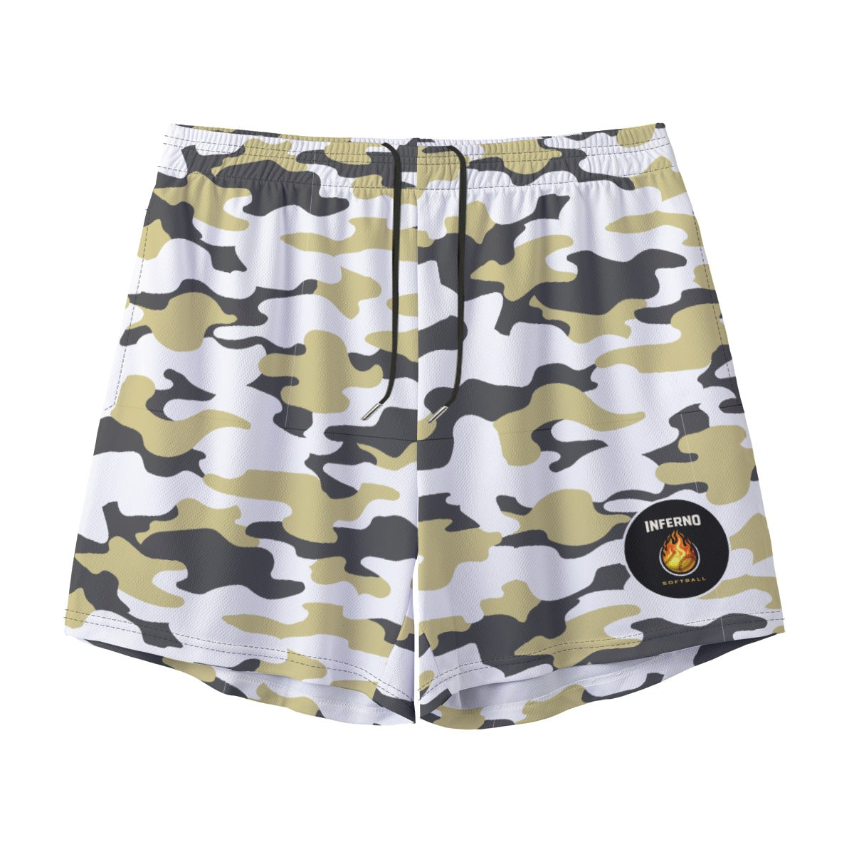 Adult Brimfield Inferno Softball Mesh Shorts Camo Design (no inner liner)
