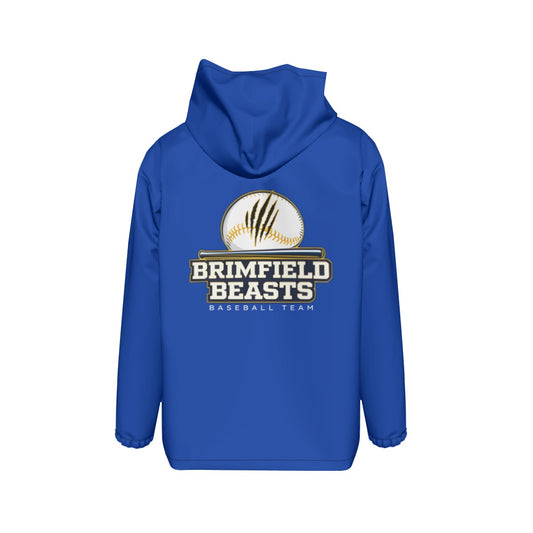 Youth Brimfield Beasts Waterproof/Windproof Jacket - Blue Edition