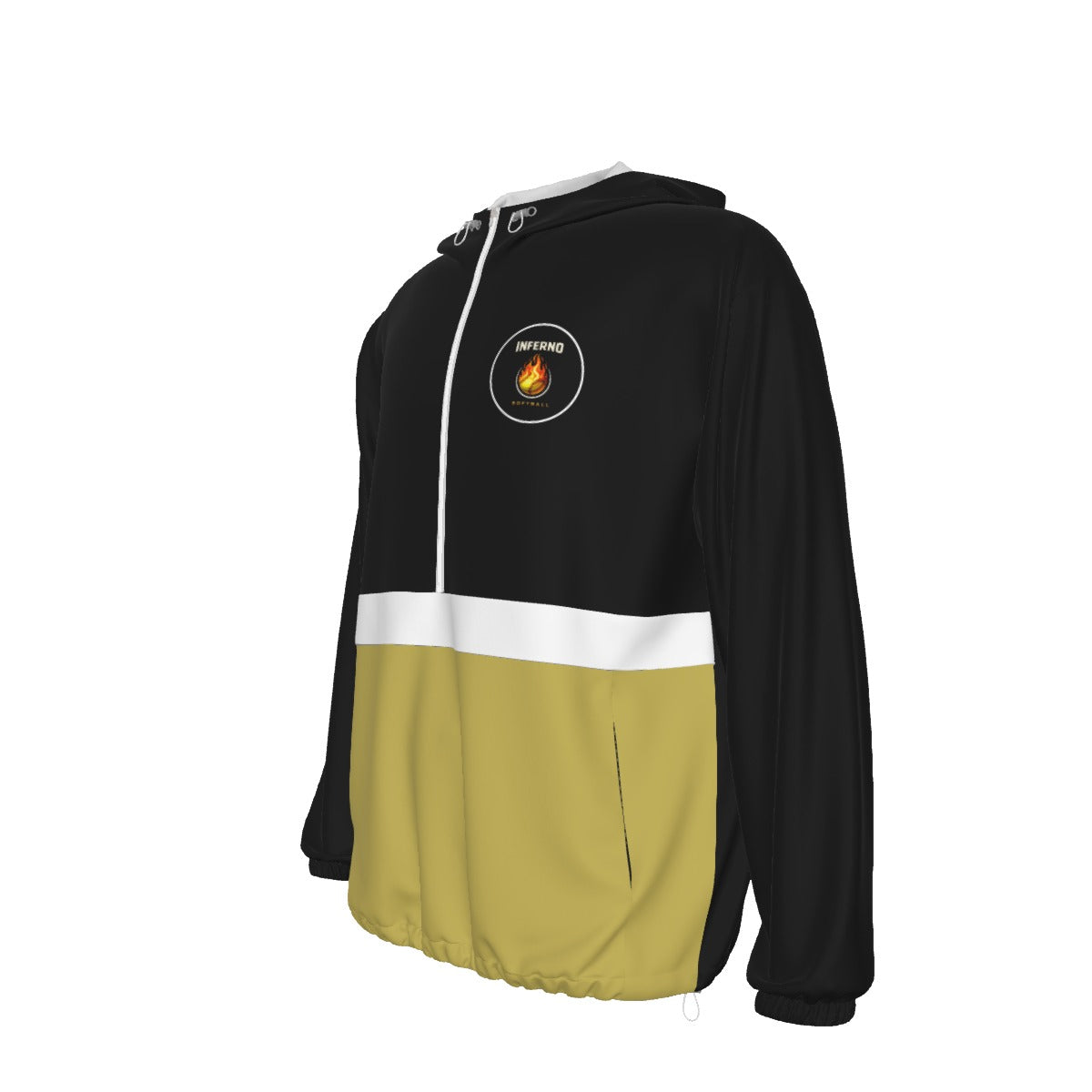 Adult Unisex Brimfield Softball Pullover Windbreaker Color Block (Non-Personalized)
