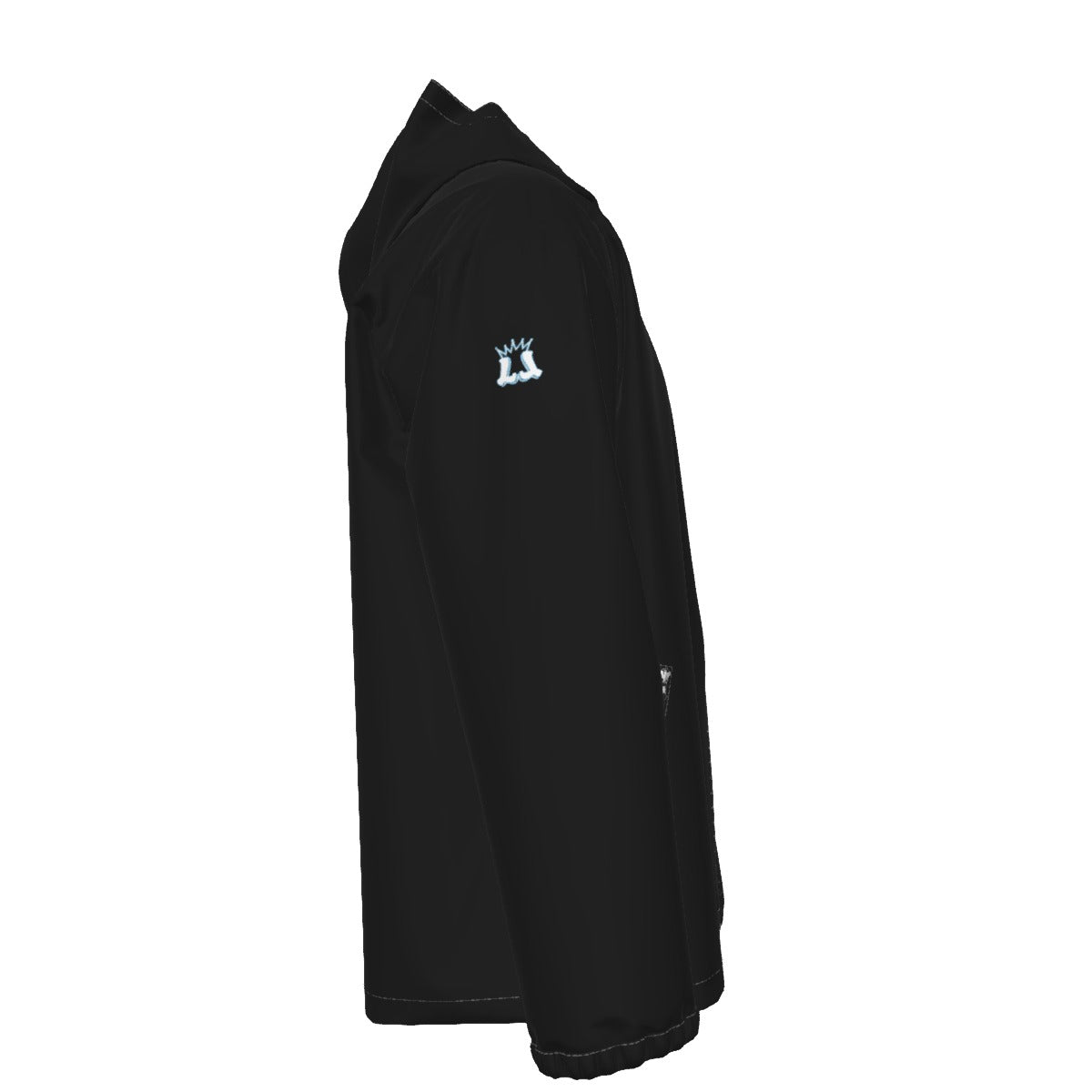Adult Unisex Storm Full Zipper Windproof Jacket - Black Edition (Personalized)