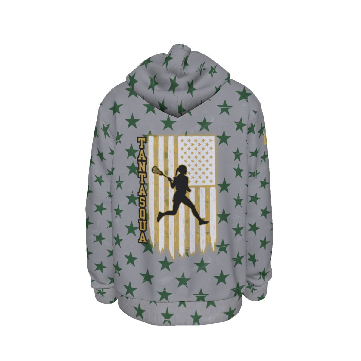 Adult TRYLAX Gray Flag and Stars Hoodie - Girl's Edition (Non-Personalized)