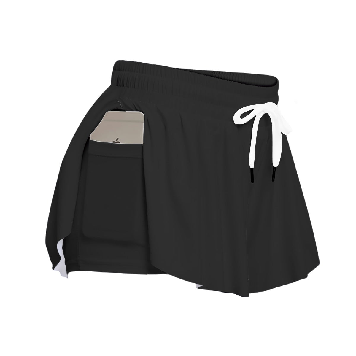 Women's Sturbridge Soccer Butterfly Shorts, Black