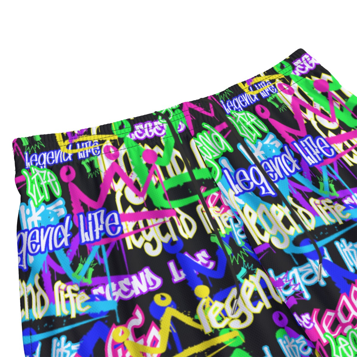 All-Over Print Adult Mesh Shorts: LegendLife Crown Print