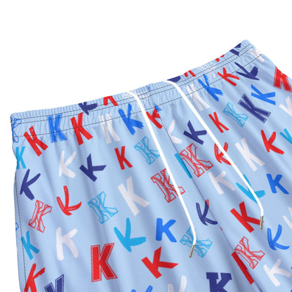 All-Over Print Adult Baseball Mesh Shorts: K's for Days