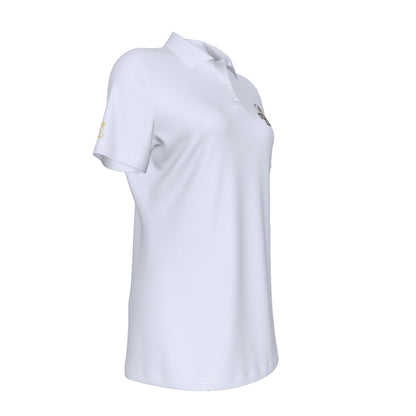 Women's Brimfield Baseball UV Protection Polo - White (Personalized Coach's Edition)