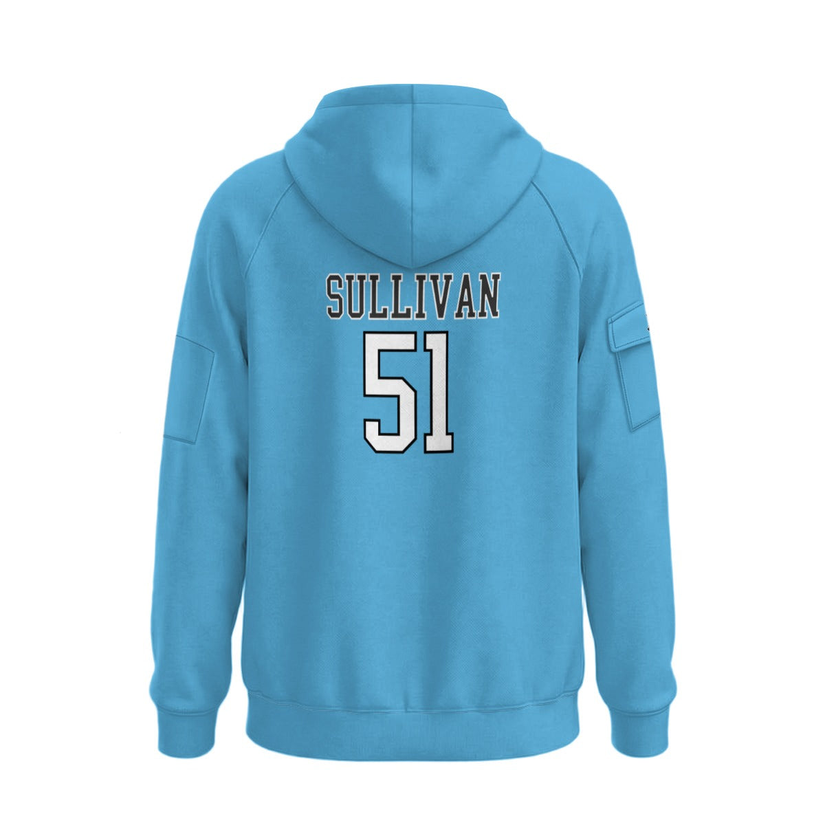 Storm Unisex Adult Half-Zip Hoodie (Blue - Personalized)