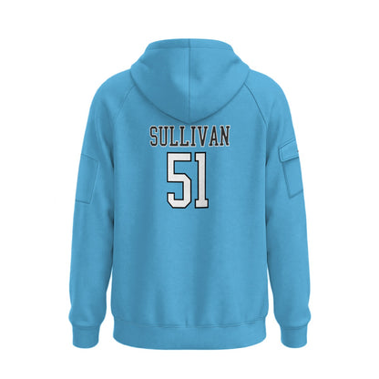 Storm Unisex Adult Half-Zip Hoodie (Blue - Personalized)