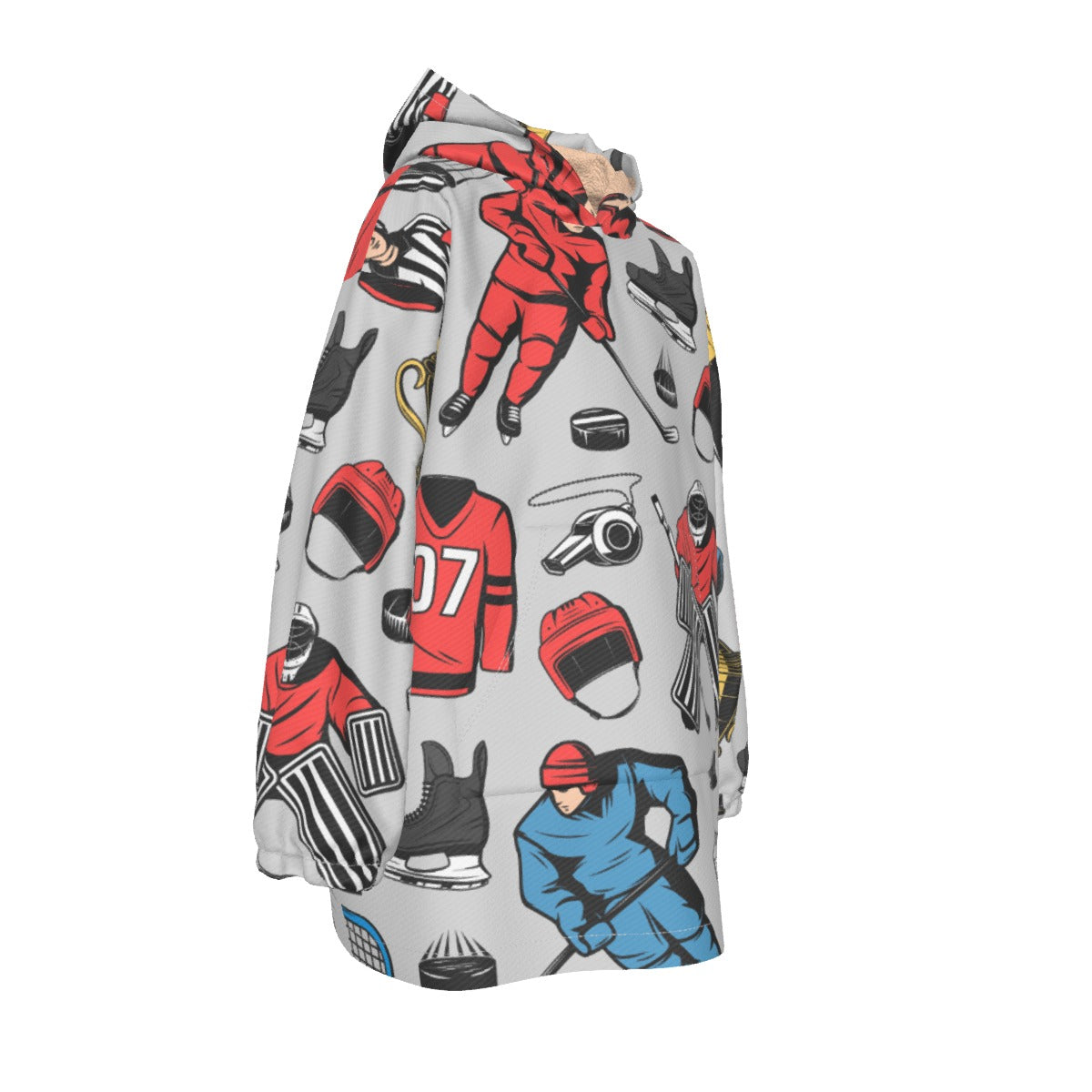 Youth Ice Hockey Blanket Hoodie