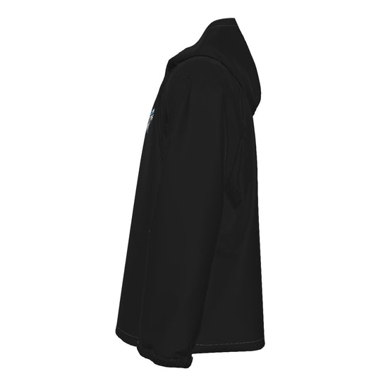 Adult Unisex Storm Full Zipper Windproof Jacket - Black Edition (Not Personalized)