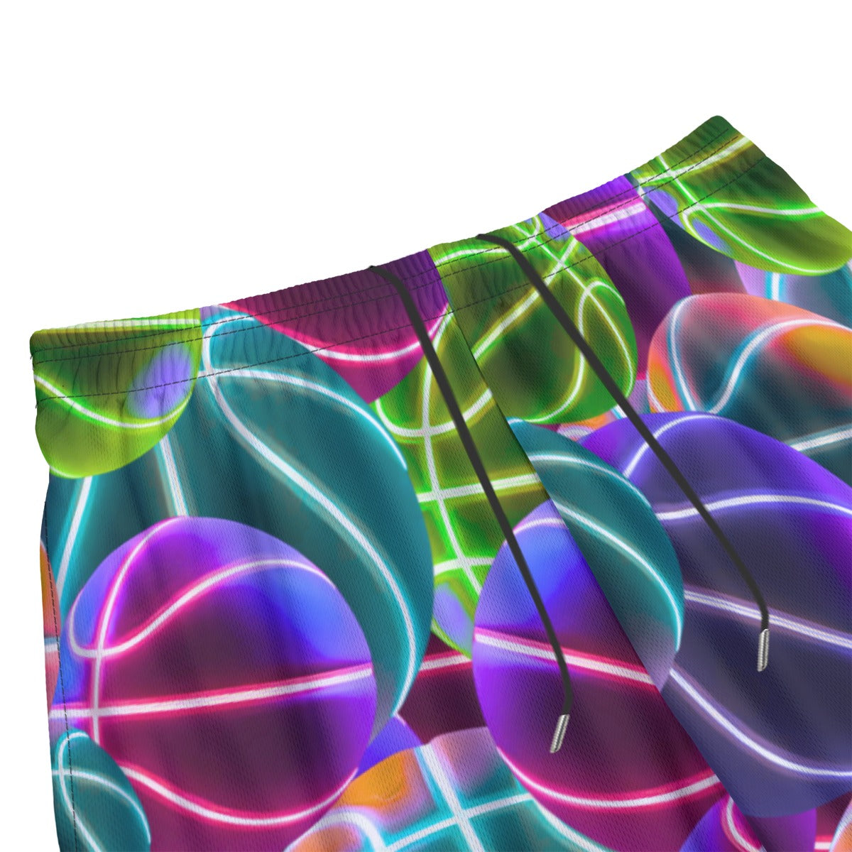 All-Over Print Adult Neon Print Basketball Shorts
