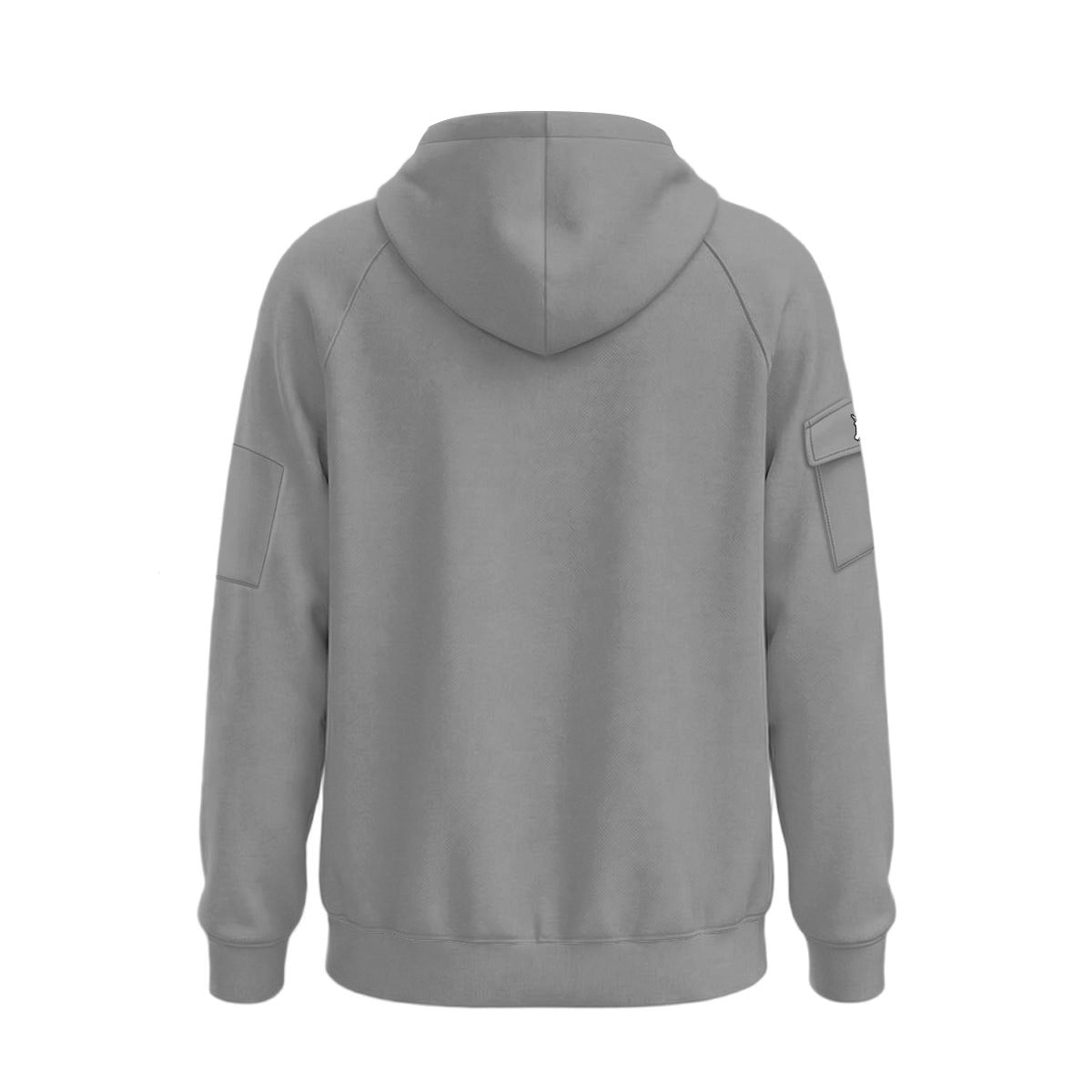 Storm Unisex Adult Half-Zip Hoodie (Gray, Non-Personalized)