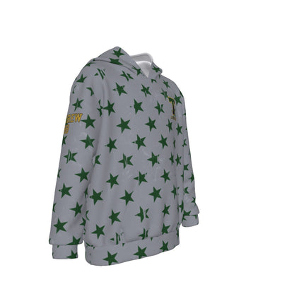 Youth TRYLAX Gray Flag and Stars Hoodie-Boy's Edition (Personalized)