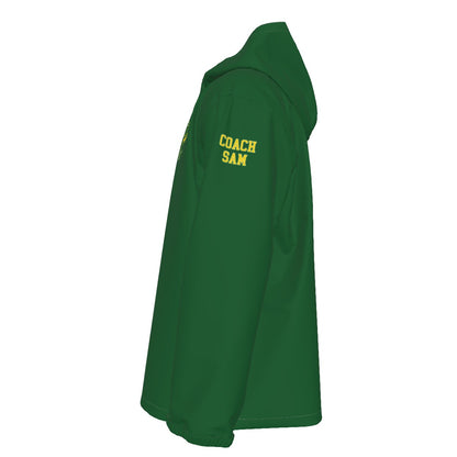 Adult Warriors Cheer Unisex Full Zip Windproof Jacket (Personalized Optional)