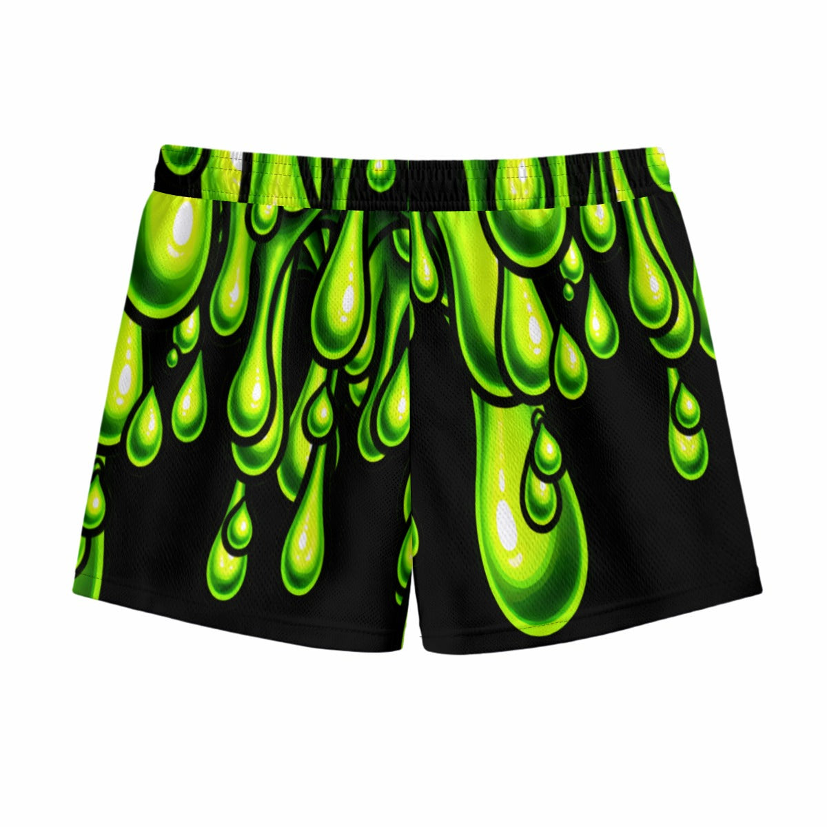 Youth Green Slime Drip Mesh Shorts