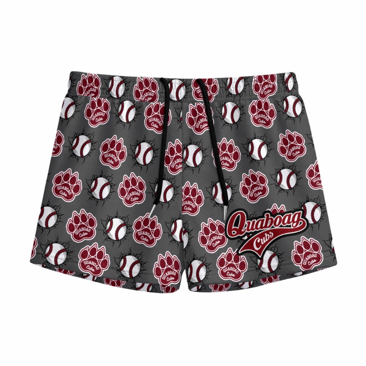 Youth Quaboag Paw Print Mesh Shorts