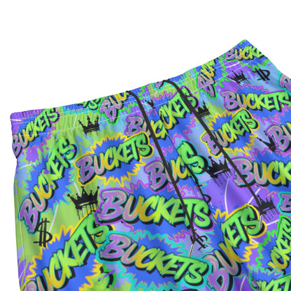 Adult Unisex Basketball Mesh Shorts - Buckets