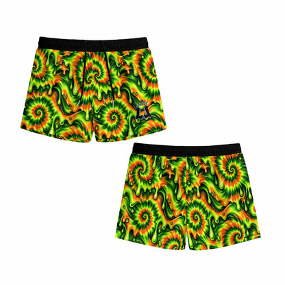 Youth Green Orange Slime Hallowee Shorts