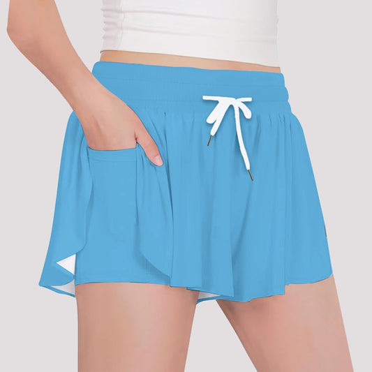 Girls Storm Butterfly Sports Shorts - Blue