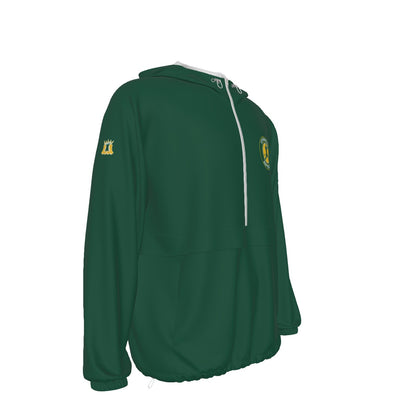 Adult Unisex 1/2 Zip Sturbridge Softball Pullover Windbreaker - Green Edition (Non-Personalized)