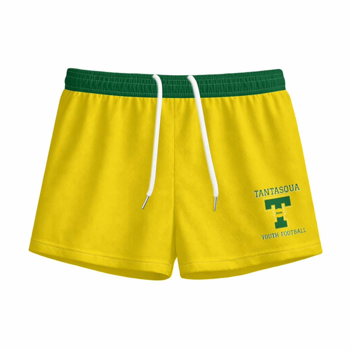 Youth Tantasqua Youth Football Shorts (Loose Fit, Yellow)
