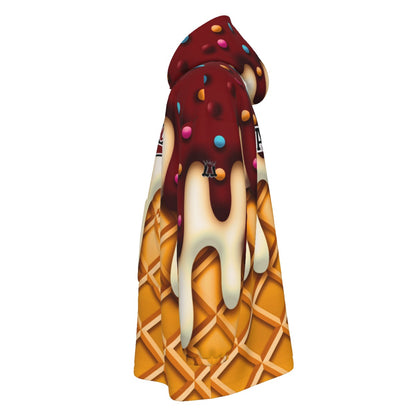 Personalized Adult Unisex Quaboag Baseball Ice Cream Drip Blanket Hoodie