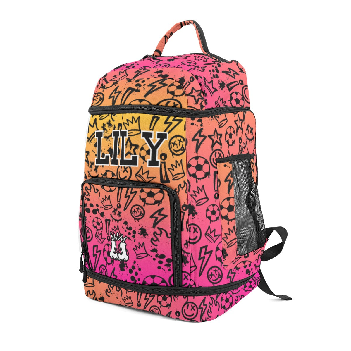 Personalized Multifunctional Sports Bag, Gradient Soccer Design