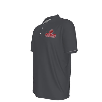 Adult Quaboag Baseball UV Protection Polo-Dark Gray