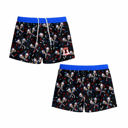 Youth Patriotic Summer Lacrosse Mesh Shorts
